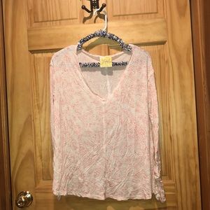 Free People long sleeve top with cropped back